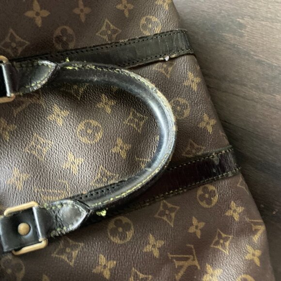 🖤 Louis Vuitton Keepall 45 authentic vintage travel duffel bag black - Picture 6 of 11